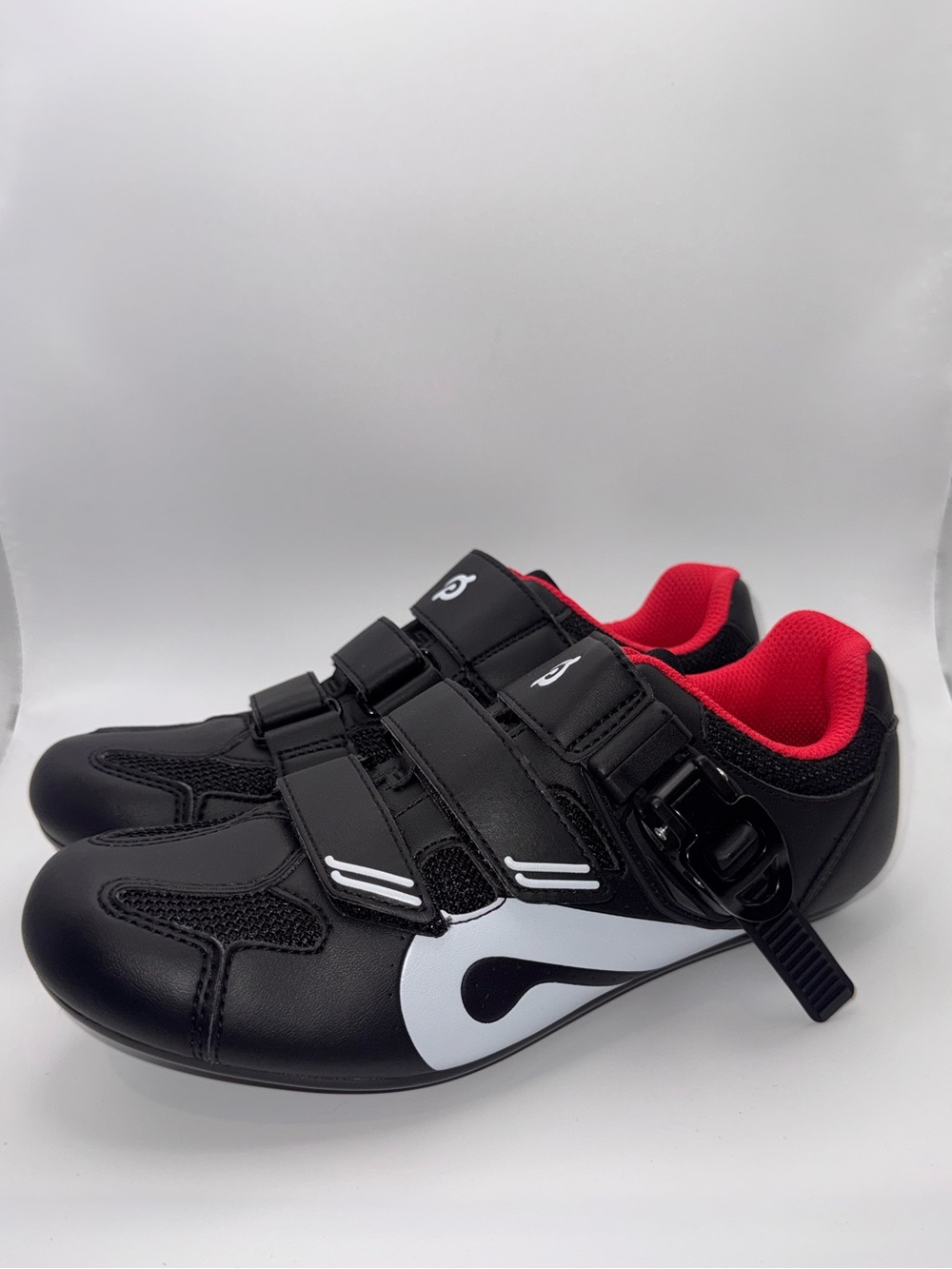 Peloton Black and Red Cycling Shoes with Buckle & Velcro. Size 38. NWOT